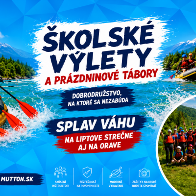 Školské výlety - splavy riek a rafting